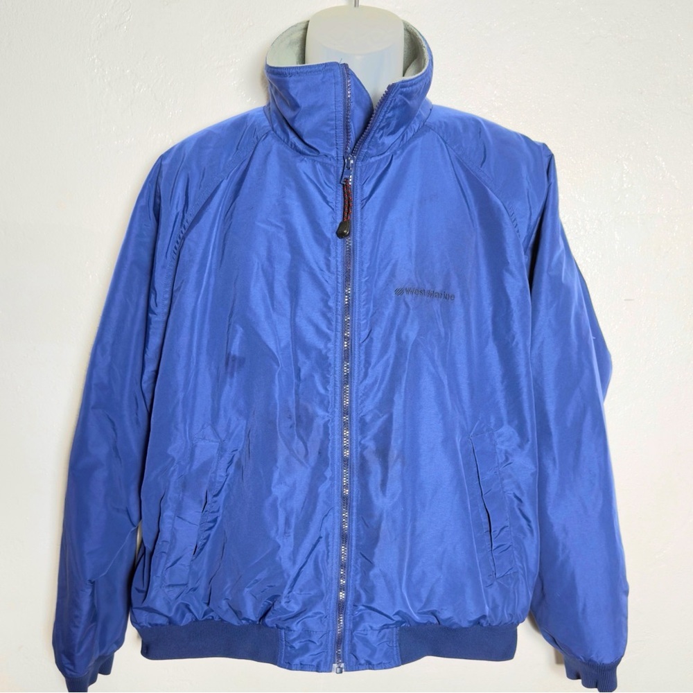 West Marine Men's Classic Blue Sail Boat Jacket Size 2X